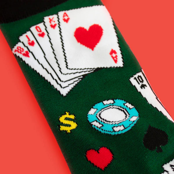 Royal Flush Poker Unisex Socks