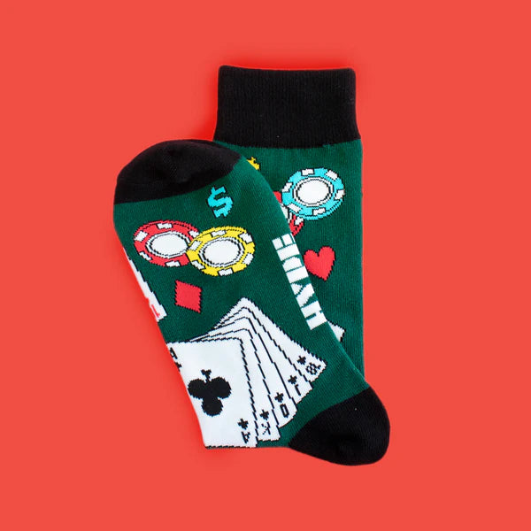 Royal Flush Poker Unisex Socks