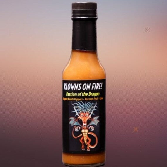 Klowns On Fire Hot Sauce - Passion Of The Dragon 5oz