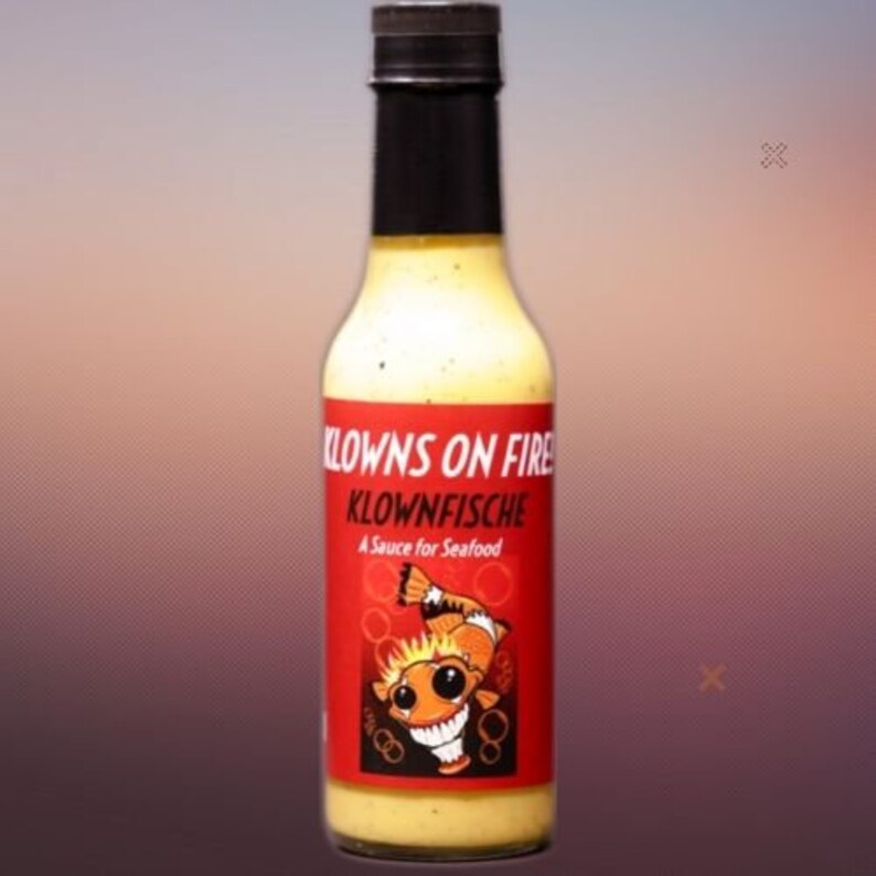 Klowns On Fire BBQ Hot Sauce - Klownfische Seafood Sauce 12oz