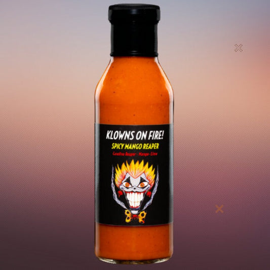 Klowns On Fire BBQ Hot Sauce: Spicy Mango Reaper