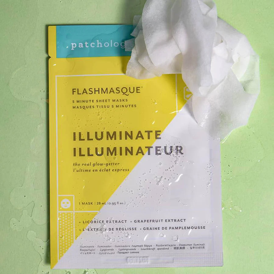 Flashmasque Illuminate Sheet Face Mask - 2 Pack