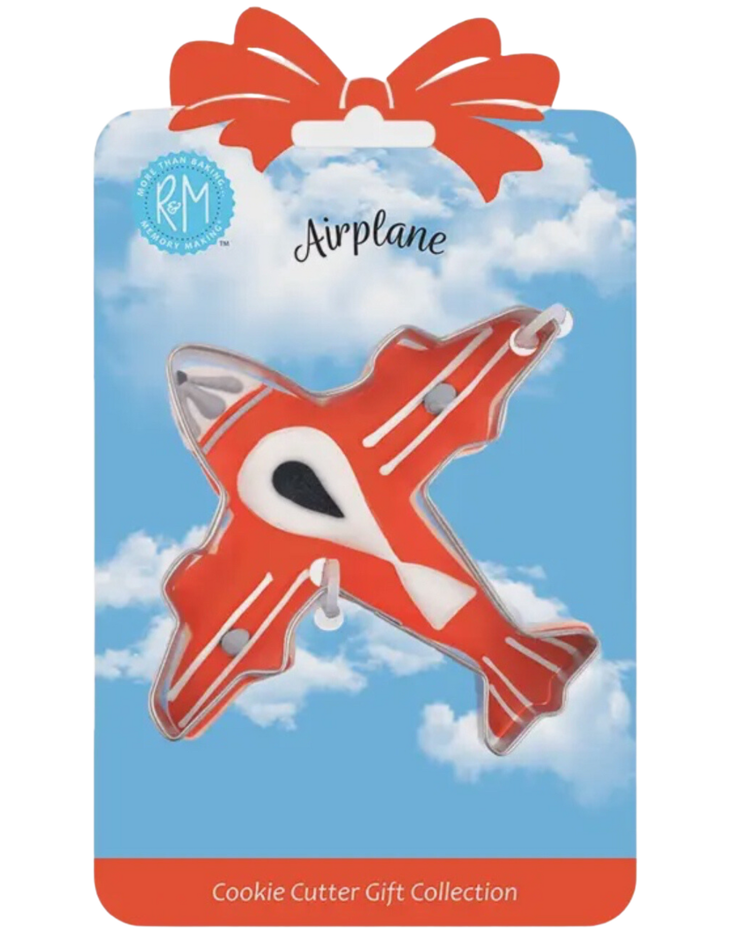 Airplane Cookie Cutter 4" Carded