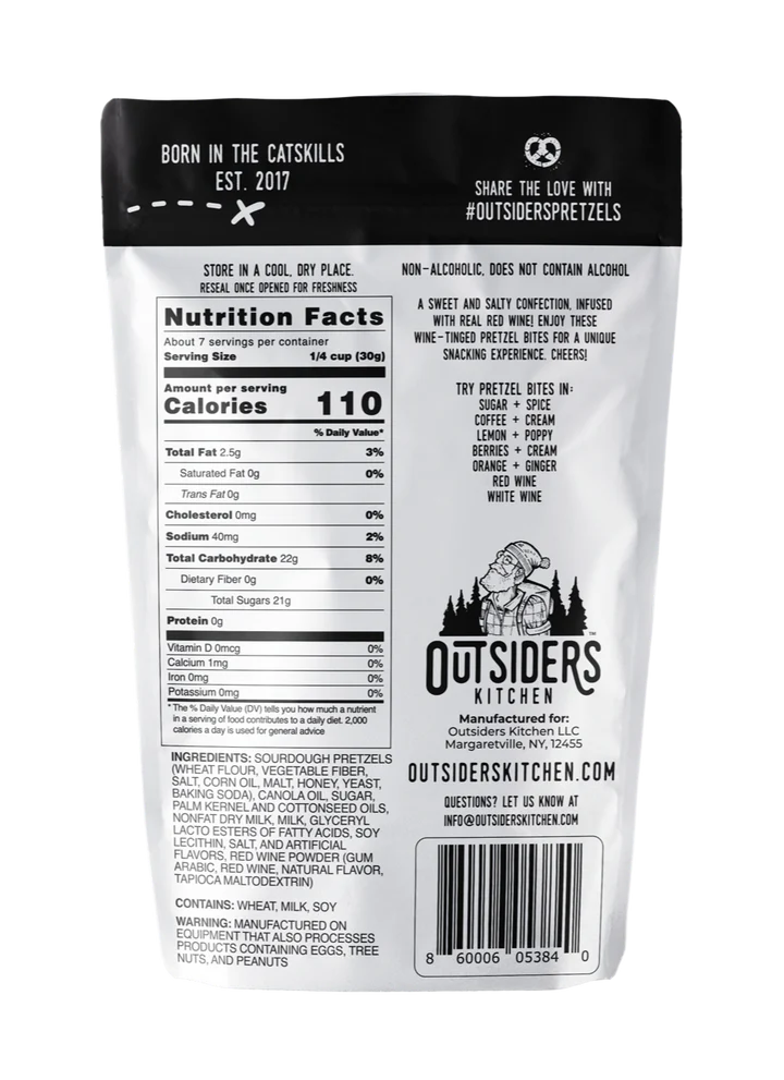 Outsiders Red Wine Pretzel Bites