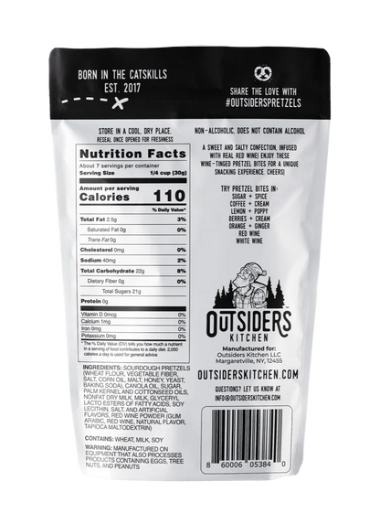 Outsiders Red Wine Pretzel Bites