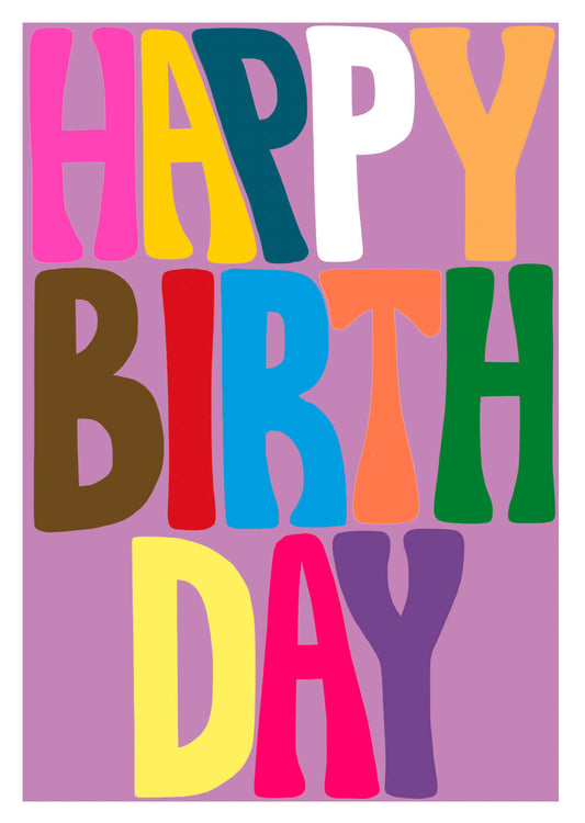 Colorful Birthday Card