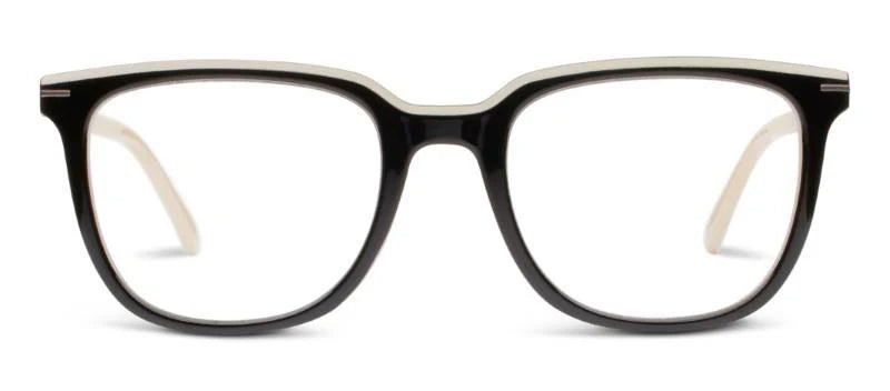 Black/Taupe Dante Blue Light Reader Glasses by Peepers