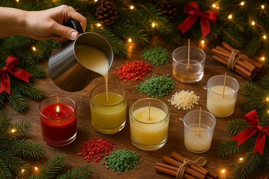 make the candle clear glass