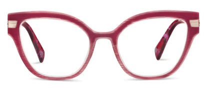 Marquee Red Spice Quartz Blue Light Reader Glasses by Peepers