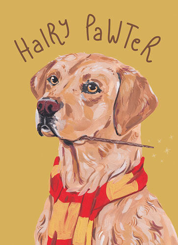 Hairy Pawter Blank Greeting Card
