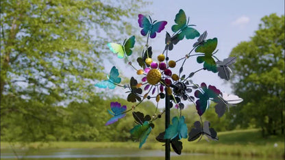 Butterfly Garden Statement Wind Spinner