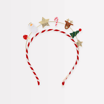 Festive Candy Cane Icon Headband