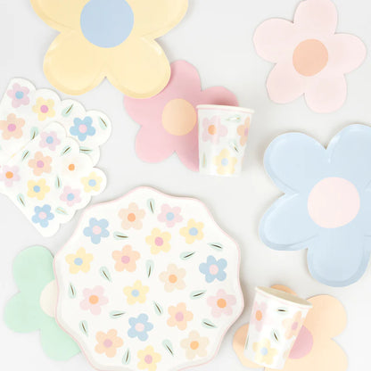 Happy Flowers Paper Side Plates