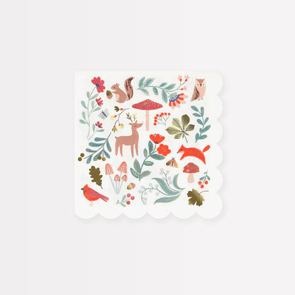 Winter Woodland Cocktail Napkins