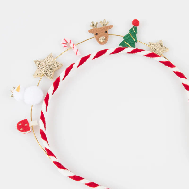 Festive Candy Cane Icon Headband