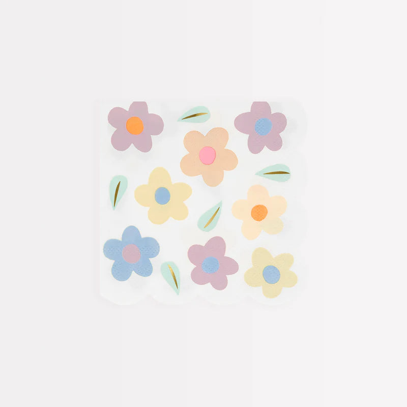 Happy Flowers Paper Napkins