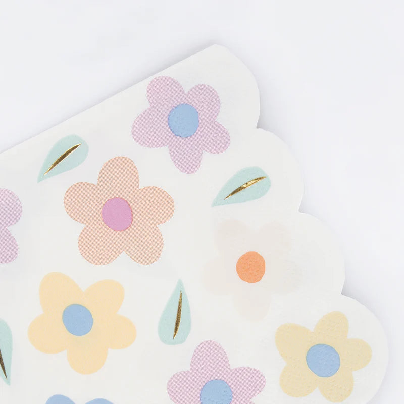 Happy Flowers Paper Napkins