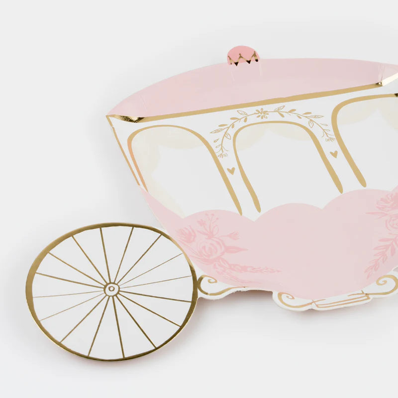 Meri Meri Pink Princess Carriage Paper Plates