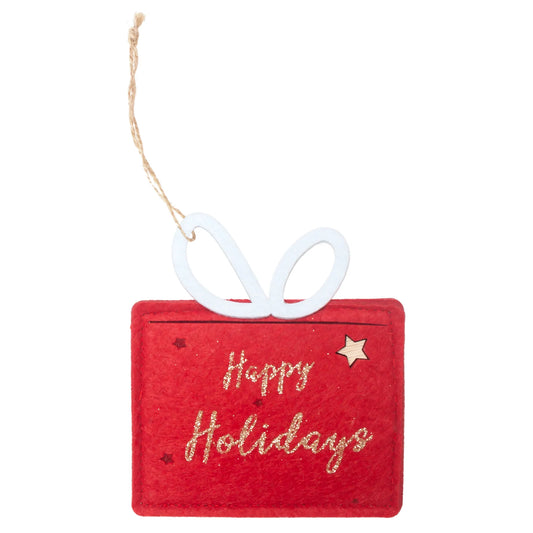 Happy Holidays Felt Gift Card Holder