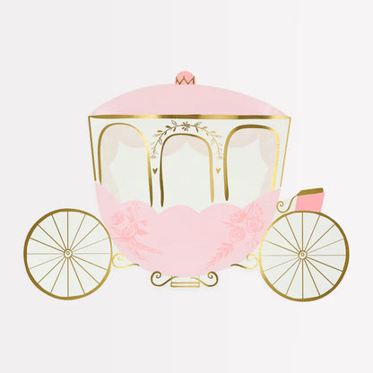 Meri Meri Pink Princess Carriage Paper Plates