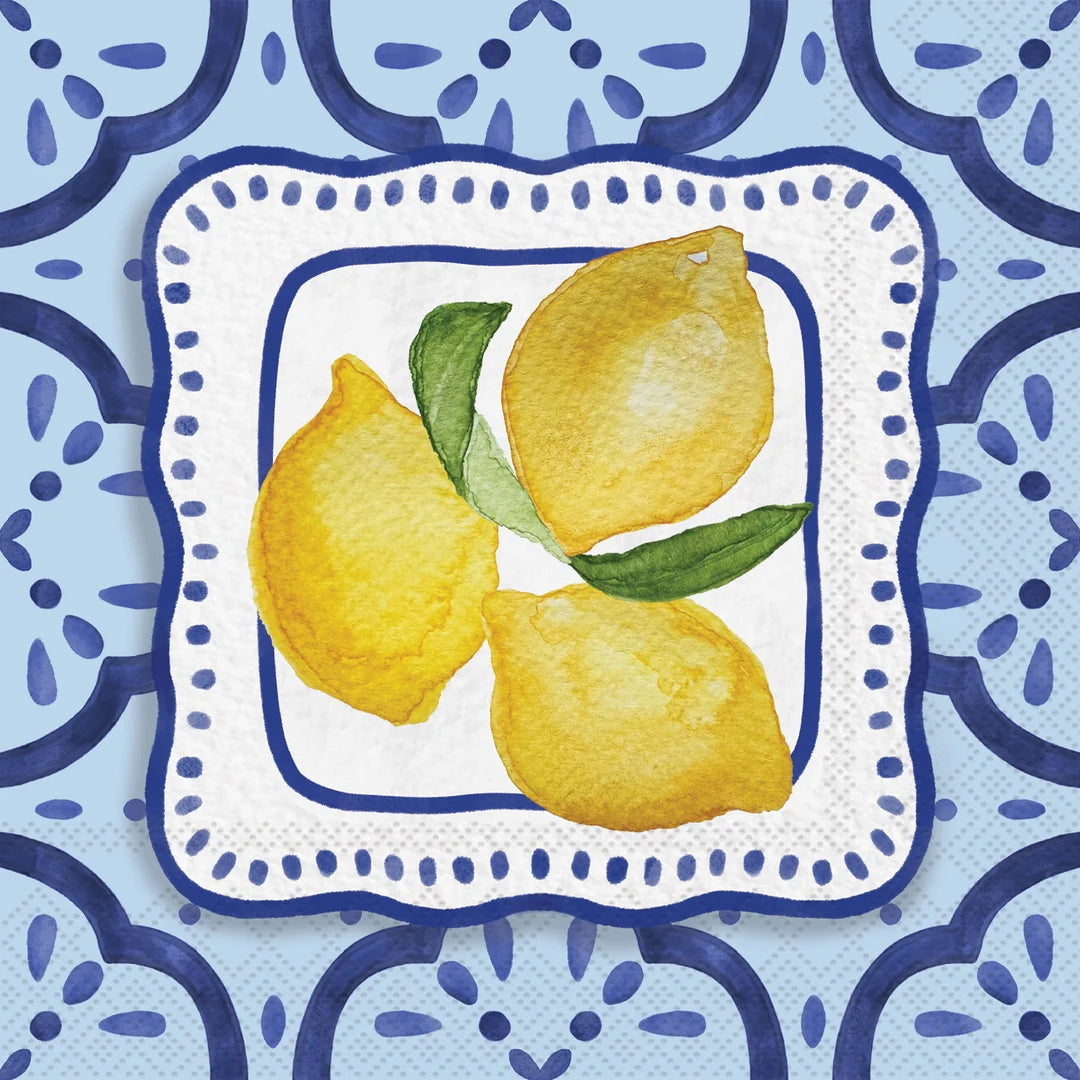 Amalfi Cucina Lemons Cocktail Napkin