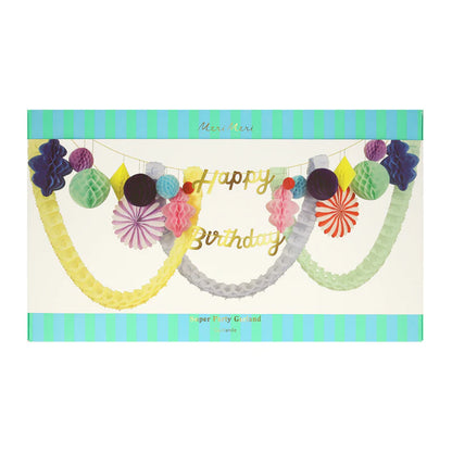 "Happy Birthday" Honeycomb Party Garland