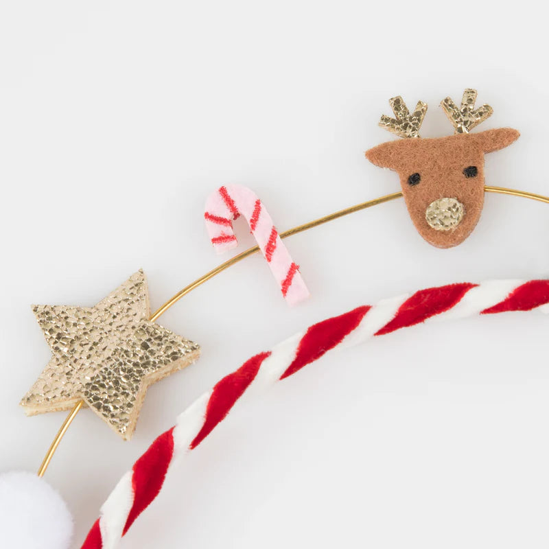 Festive Candy Cane Icon Headband