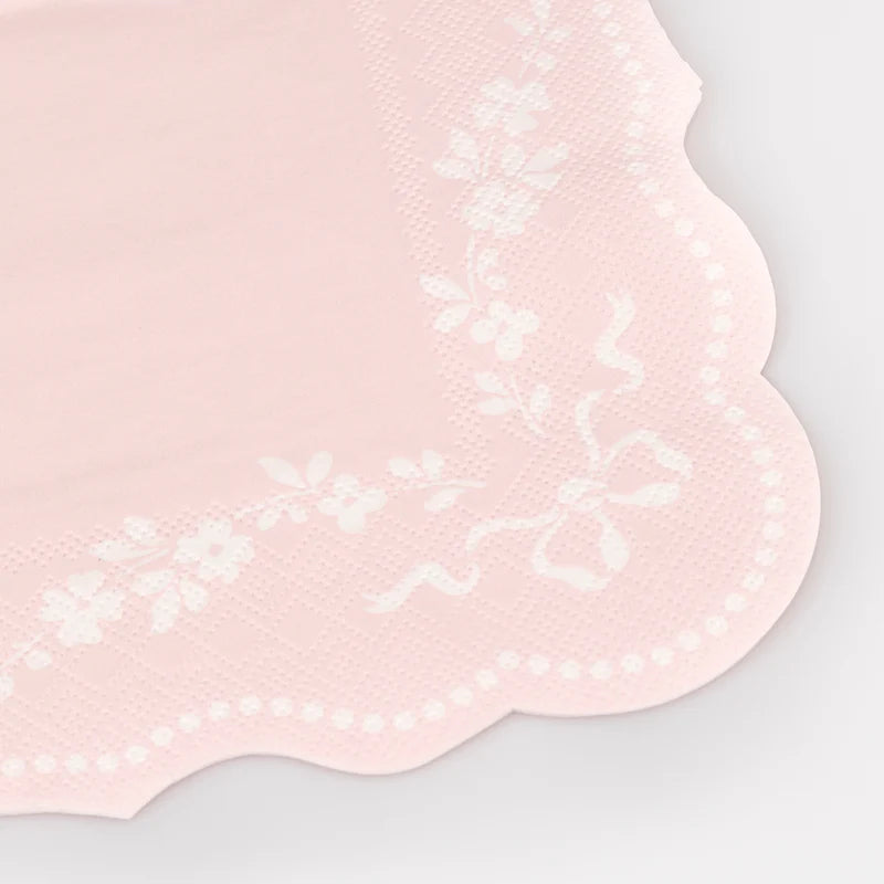 Pink Floral Large Napkins