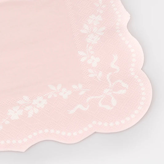 Pink Floral Large Napkins