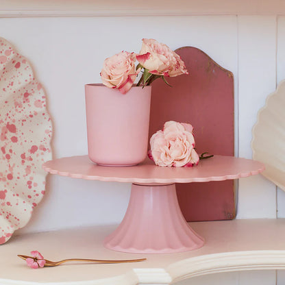 Pink Bamboo Cake Stand