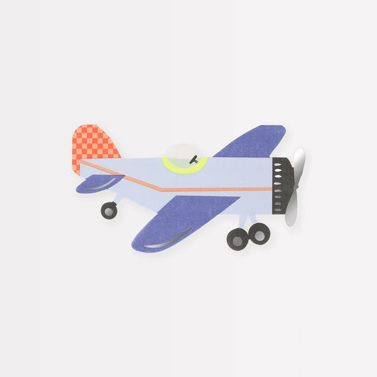 Die-Cut Airplane Paper Napkins