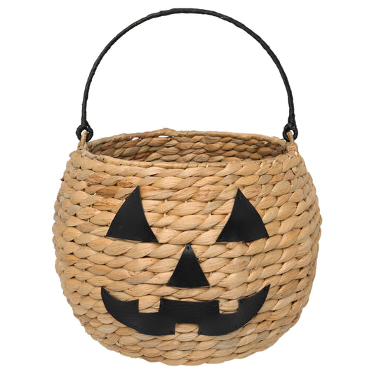 Jack-O-Lantern Woven Basket