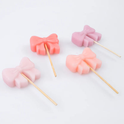 Pink Bow Birthday Candles