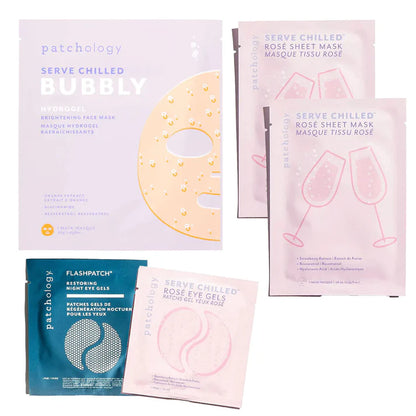 Peace and Quiet Self-Care Facial Kit, Mother's Day 5 Piece Gift Set