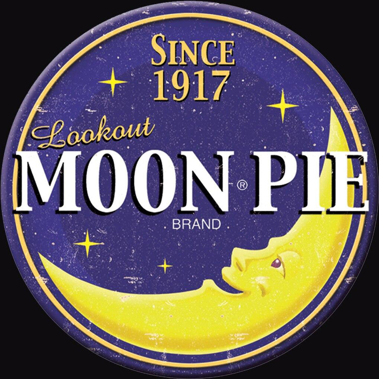 Moon Pie Logo Round Magnet