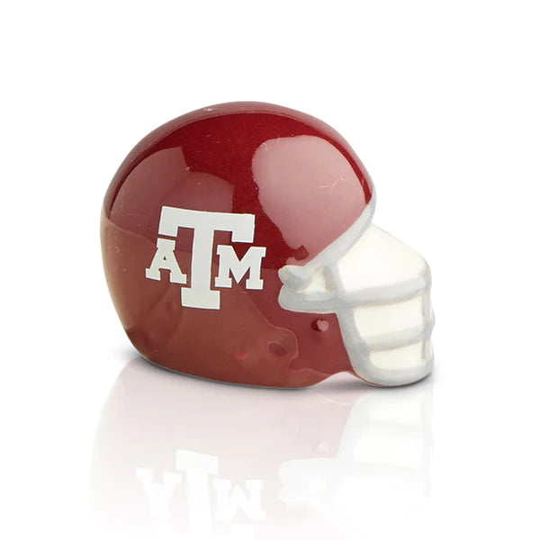 Nora Fleming Texas A&M mini helmet ceramic tabletop trinket for kitchen serving and party decor