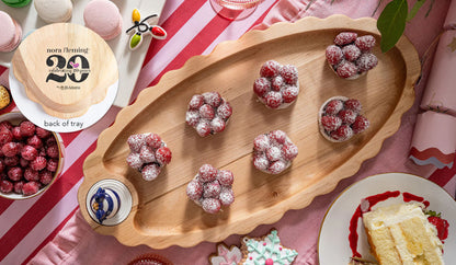 Nora Fleming Maple Scalloped Serving Board