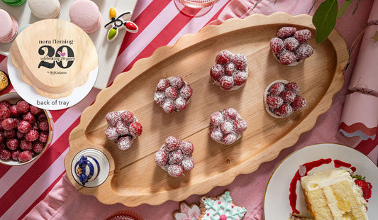 Nora Fleming Maple Scalloped Serving Board