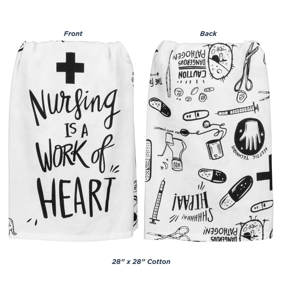 Nursing Is A Work of Heart Kitchen Towel