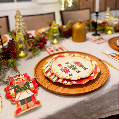 Christmas Nutcracker Wavy Dinner Plate