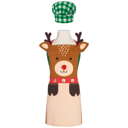 Rudolph Children’s Apron And Hat Set