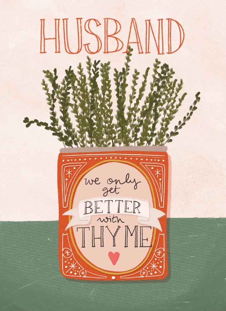 Husband Thyme Anniversary Card