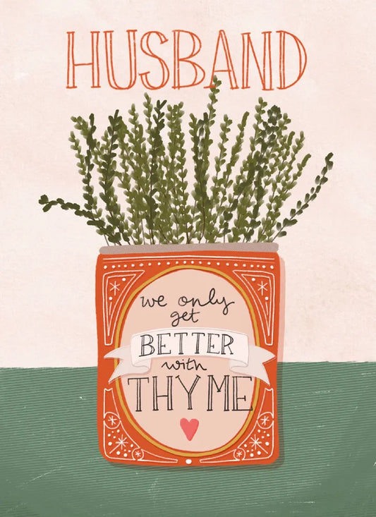 Husband Thyme Anniversary Card