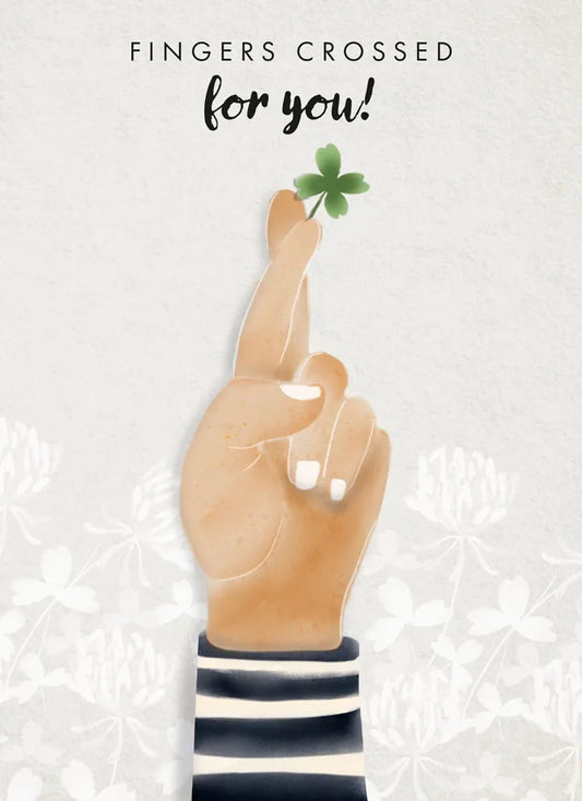 Fingers Crossed - Good Luck Card