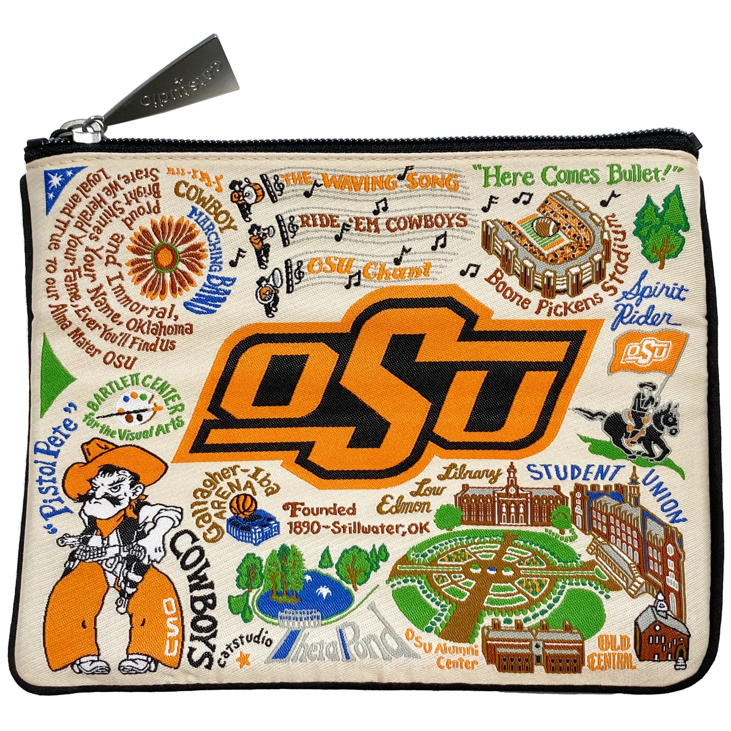 Oklahoma State University Zip Pouch
