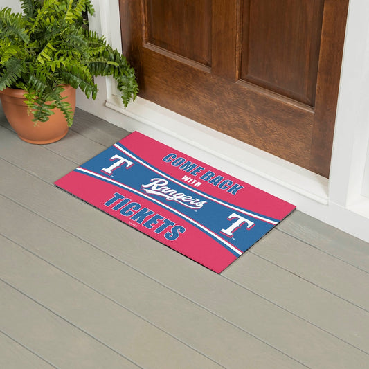 Texas Rangers "Come Back with Tickets" Doormat