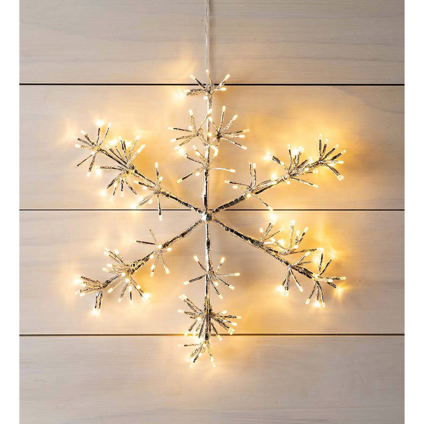 Indoor Outdoor Electric Lighted Snowflake Holiday Decoration - 18.9"