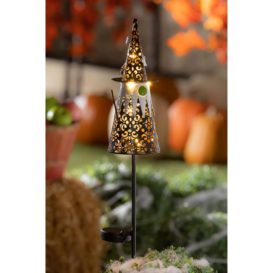 Halloween Witch Solar Garden Stake