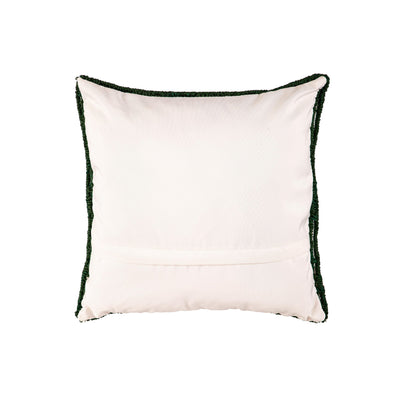 Indoor Outdoor Holiday Mistletoee Hooked Throw Pillow - 18"x18"