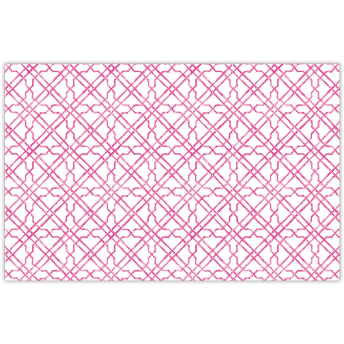 Pink Cane Trellis Placemat